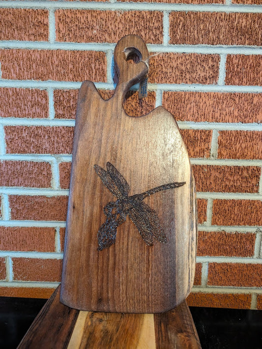 Dragonfly Black Walnut Cutting Board