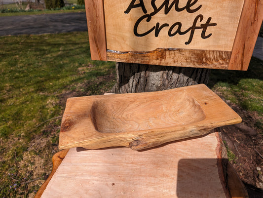 Rustic live edge Spalted Maple Dough Bowl