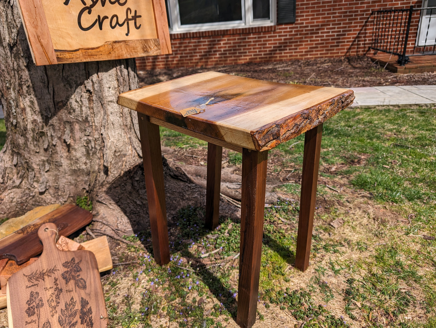 Rainbow Poplar Side Table
