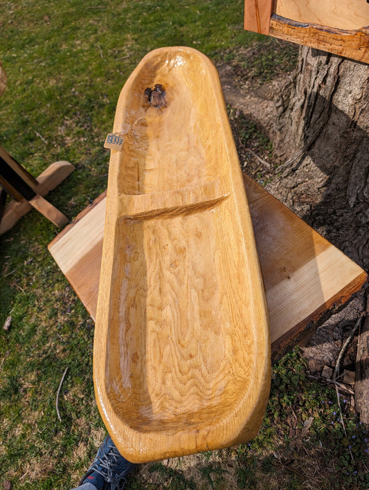 Rustic Red Oak Dough Bowl